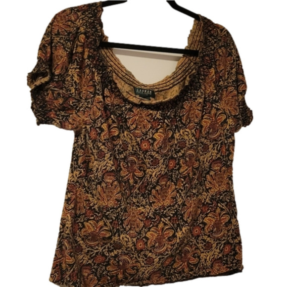 Lauren Ralph Lauren Tops - Lauren Ralph Lauren Petite Off the Shoulder Shirt Large Pre-owned